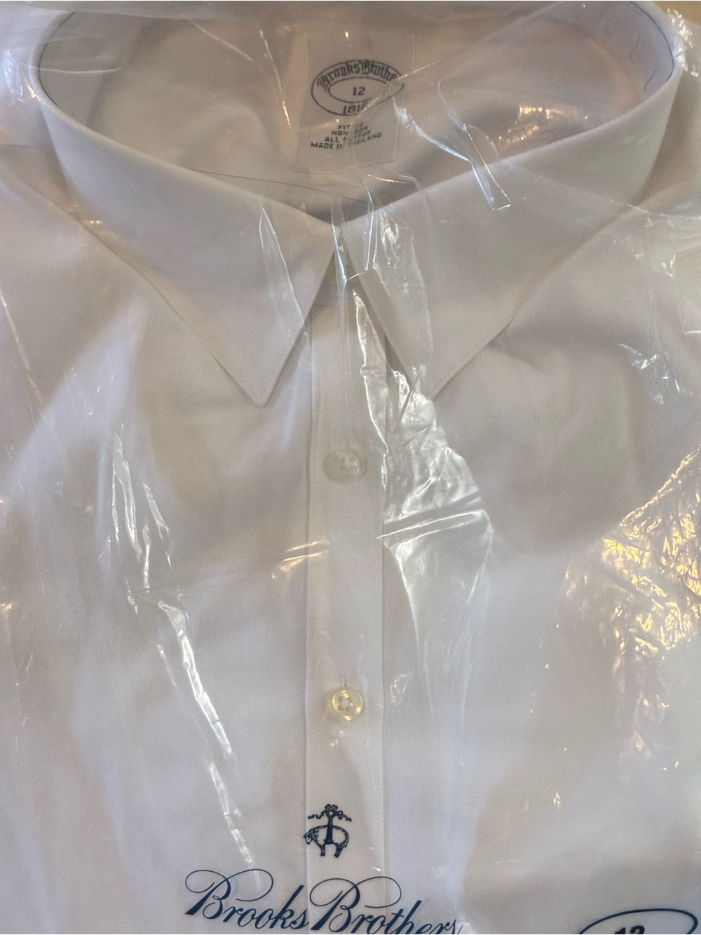 Brooks Brothers Fitted Non-Iron White Button-Down Shirt - Picture 10 of 12